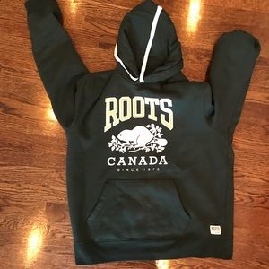 New roots green hoodie